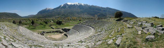 The ancient theatre of Dodona, Epirus.